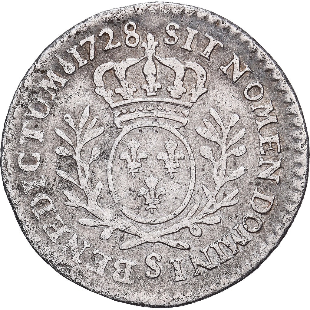 Francia, Louis XV, 6 Sols,1/20 Écu  aux branches d'olivier (6 sols)