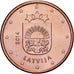 Łotwa, Euro Cent, 2014, Stuttgart, Miedź platerowana stalą, MS(60-62), KM:150