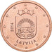 Lettonia, 2 Euro Cent, 2014, Stuttgart, Acciaio placcato rame, SPL, KM:151