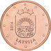 Łotwa, 5 Euro Cent, 2014, Stuttgart, Miedź platerowana stalą, MS(60-62)