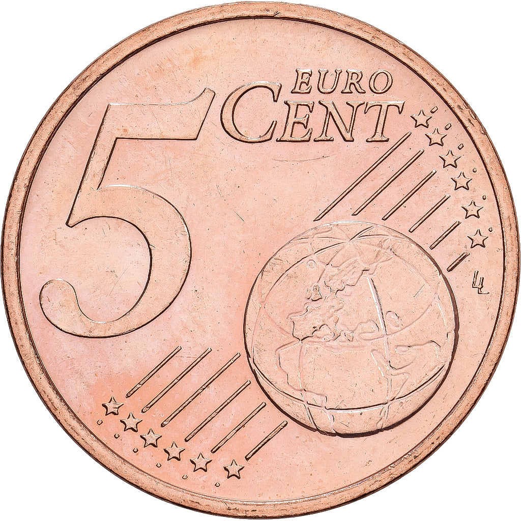 Łotwa, 5 Euro Cent, 2014, Stuttgart, Miedź platerowana stalą, MS(60-62)