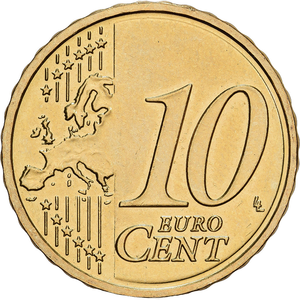 Lettonia, 10 Euro Cent, 2014, Stuttgart, Ottone, SPL, KM:153