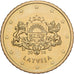 Letonia, 50 Euro Cent, 2014, Stuttgart, Latón, EBC+, KM:155