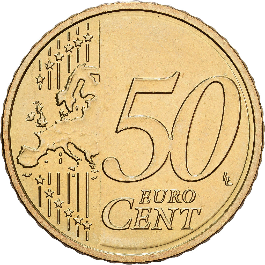 Letonia, 50 Euro Cent, 2014, Stuttgart, Latón, EBC+, KM:155