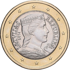 Latvia, Euro, 2014, Stuttgart, Bi-Metallic, MS(60-62), KM:156
