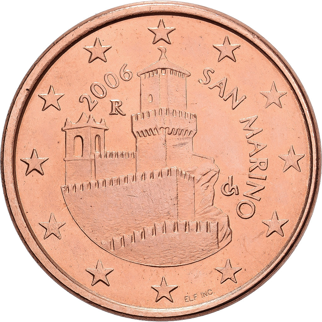 San Marino, 5 Euro Cent, BU, 2006, Rome, Copper Plated Steel, UNZ, KM:442