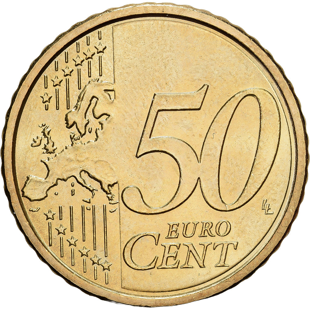 San Marino, 50 Euro Cent, BU, 2019, Rome, Mosiądz, MS(63)