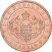 Monaco, Rainier III, 2 Euro Cent, 2001, Paris, Copper Plated Steel, MS(60-62)