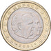 Monaco, Rainier III, Euro, 2001, Paris, Bi-Metallic, MS(60-62), Gadoury:MC178