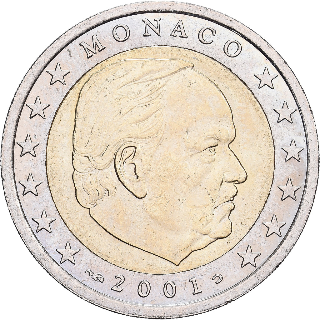 Monaco, Rainier III, 2 Euro, 2001, Paris, Bi-metallico, SPL, Gadoury:MC179
