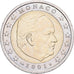 Monaco, Rainier III, 2 Euro, 2001, Paris, Bi-metallico, SPL, Gadoury:MC179