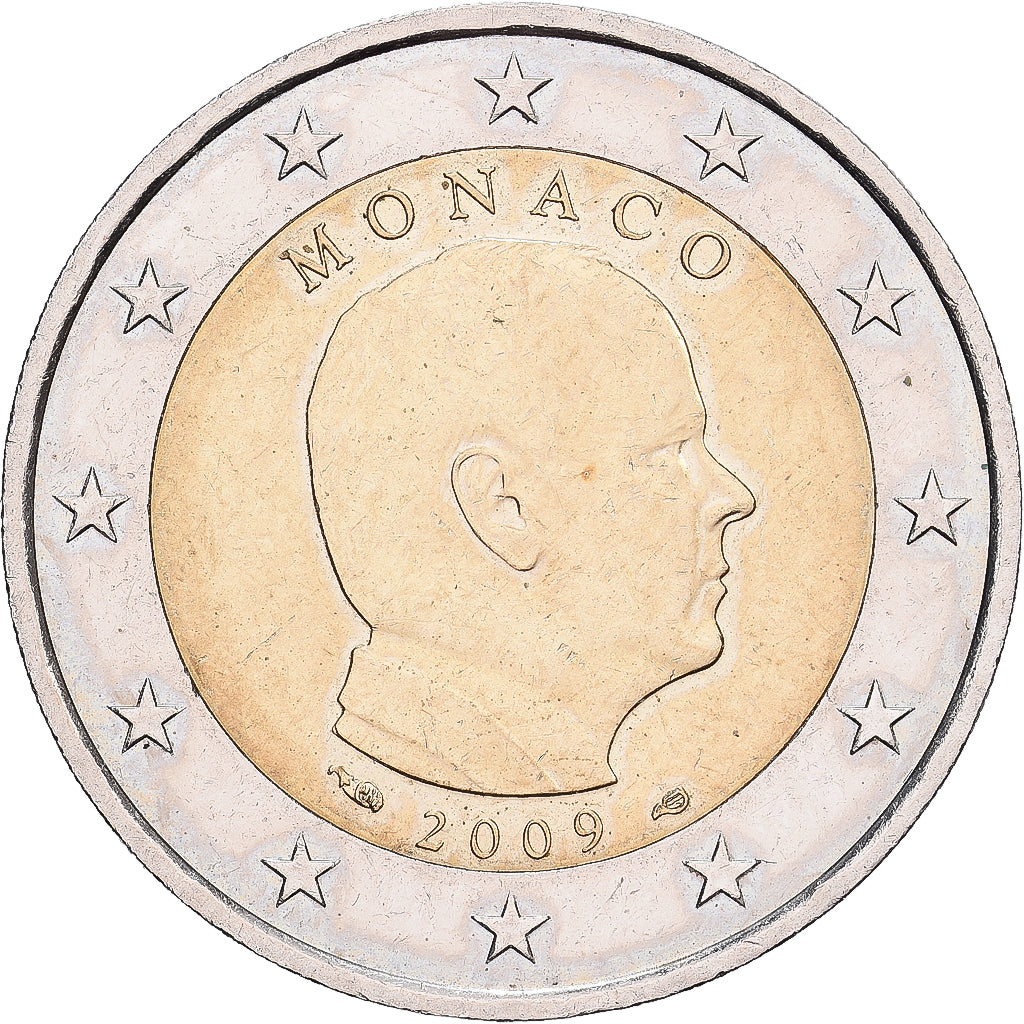 Mónaco, Albert II, 2 Euro, 2009, Paris, Bimetálico, EBC, Gadoury:MC196, KM:195