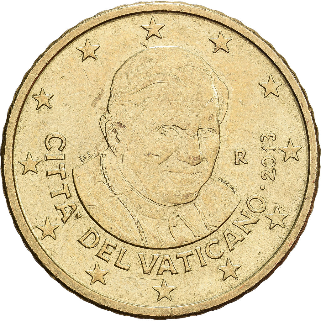 CITTÀ DEL VATICANO, Benedict XVI, 50 Euro Cent, 2013, Rome, Ottone, SPL-