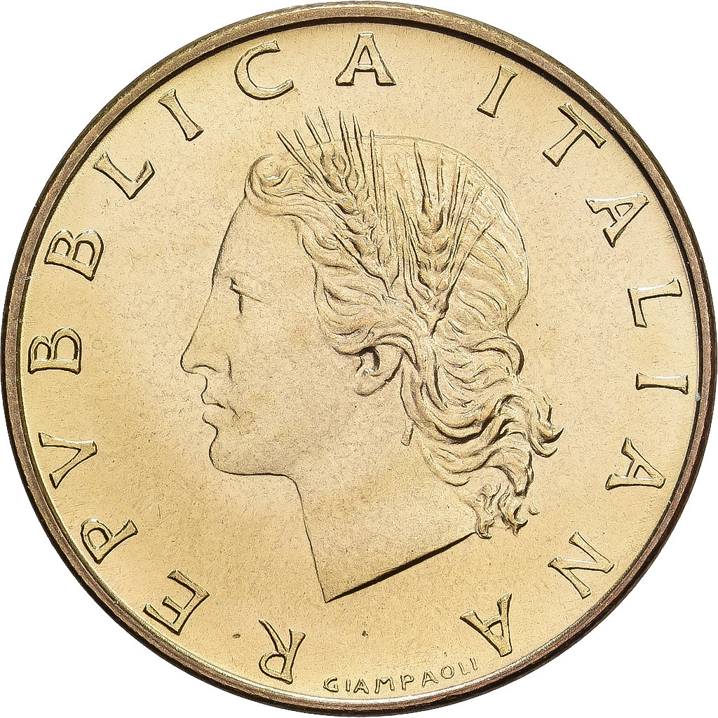 Italy, 20 Lire, 1970, Rome, Aluminum-Bronze, MS(65-70), KM:97.2