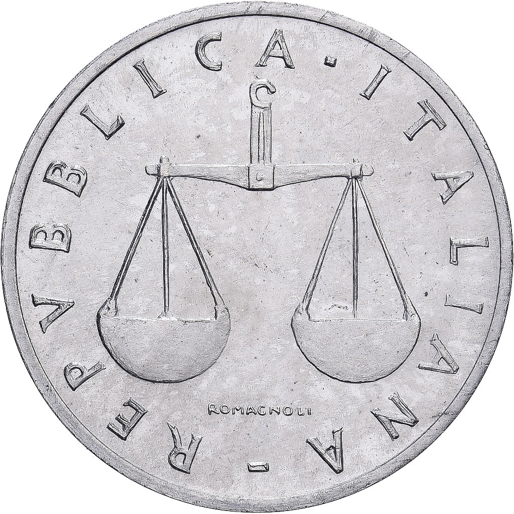 Italy, Lira, 1970, Rome, Aluminum, MS(65-70), KM:91