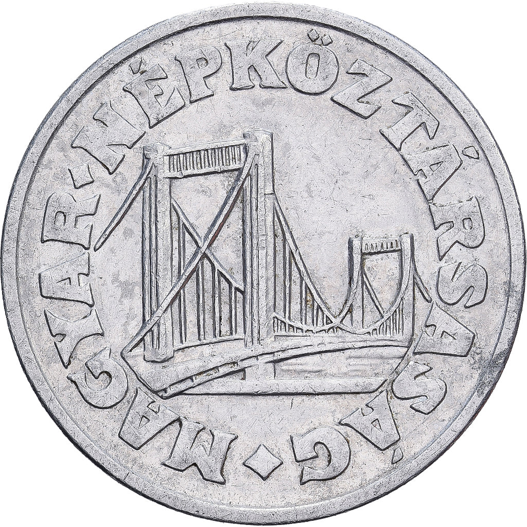 Hungary, 50 Fillér, 1969, Budapest, Aluminum, AU(55-58), KM:574