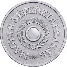 Hungary, 2 Filler, 1961, Budapest, Aluminum, AU(55-58), KM:546