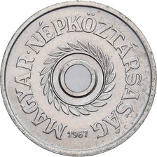 Hungary, 2 Filler, 1967, Budapest, Copper-nickel, AU(55-58), KM:546a