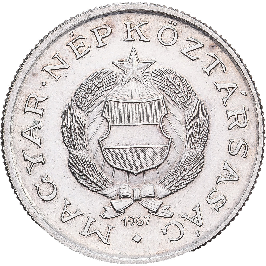 Hungary, Forint, 1967, Budapest, Silver, AU(55-58), KM:555a