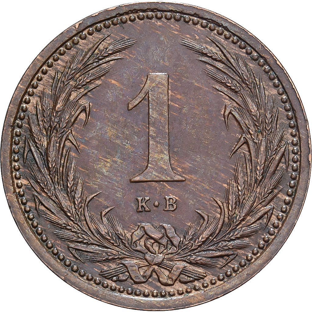 Hungría, Franz Joseph I, Filler, 1902, Kormoczbanya, Bronce, EBC, KM:480