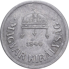 Hongrie, 2 Filler, 1940, Budapest, Acier, TTB+, KM:518.1