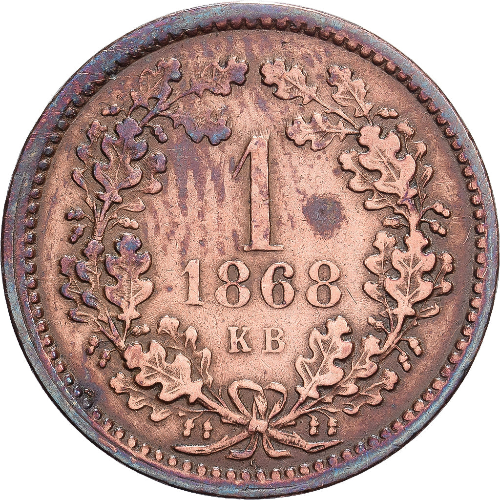 Hungary, Franz Joseph I, Krajczar, 1868, Kremnitz, Copper, EF(40-45), KM:441.1