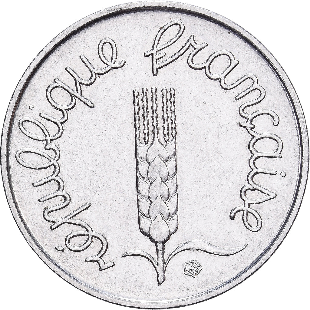 Frankreich, Centime, Épi, 1963, Paris, Stainless Steel, VZ, Gadoury:91, KM:928