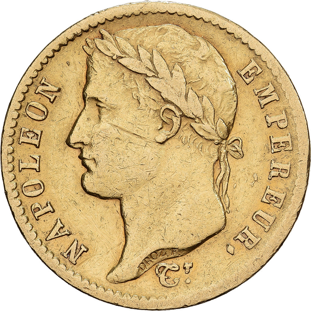 France, Napoléon Ier, 20 Francs, 1812, Lille, Or, TTB+, Gadoury:1025, KM:695.10