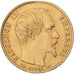 Francia, Napoleon III, 5 Francs, 1854, Paris, Oro, BB, Gadoury:1000, KM:783