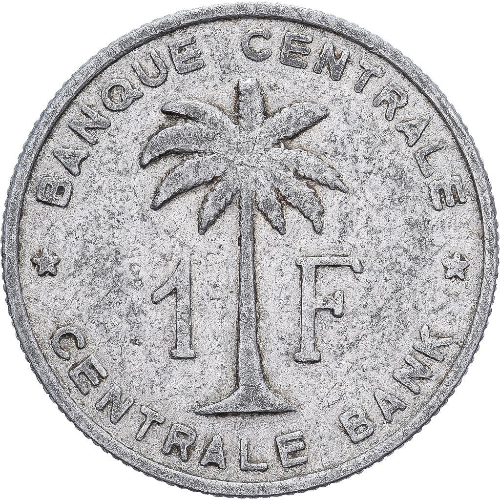 Belgisch-Kongo, RUANDA-URUNDI, Leopold III, Franc, 1959, Aluminium, S+, KM:4