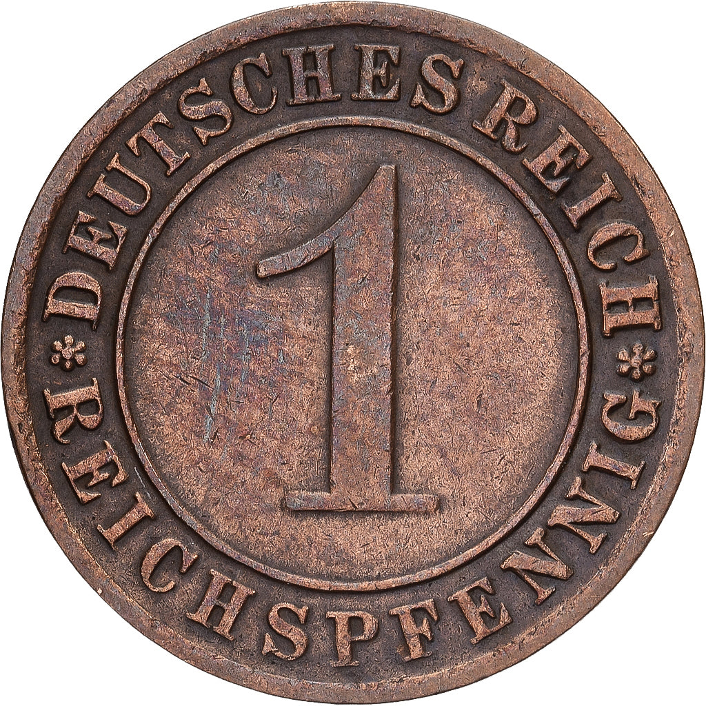 République de Weimar, Reichspfennig, 1933, Berlin, Bronze, TTB, KM:37