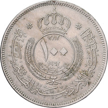 Jordan, Hussein, 100 Fils, Dirham, 1962, Copper-nickel, EF(40-45), KM:12