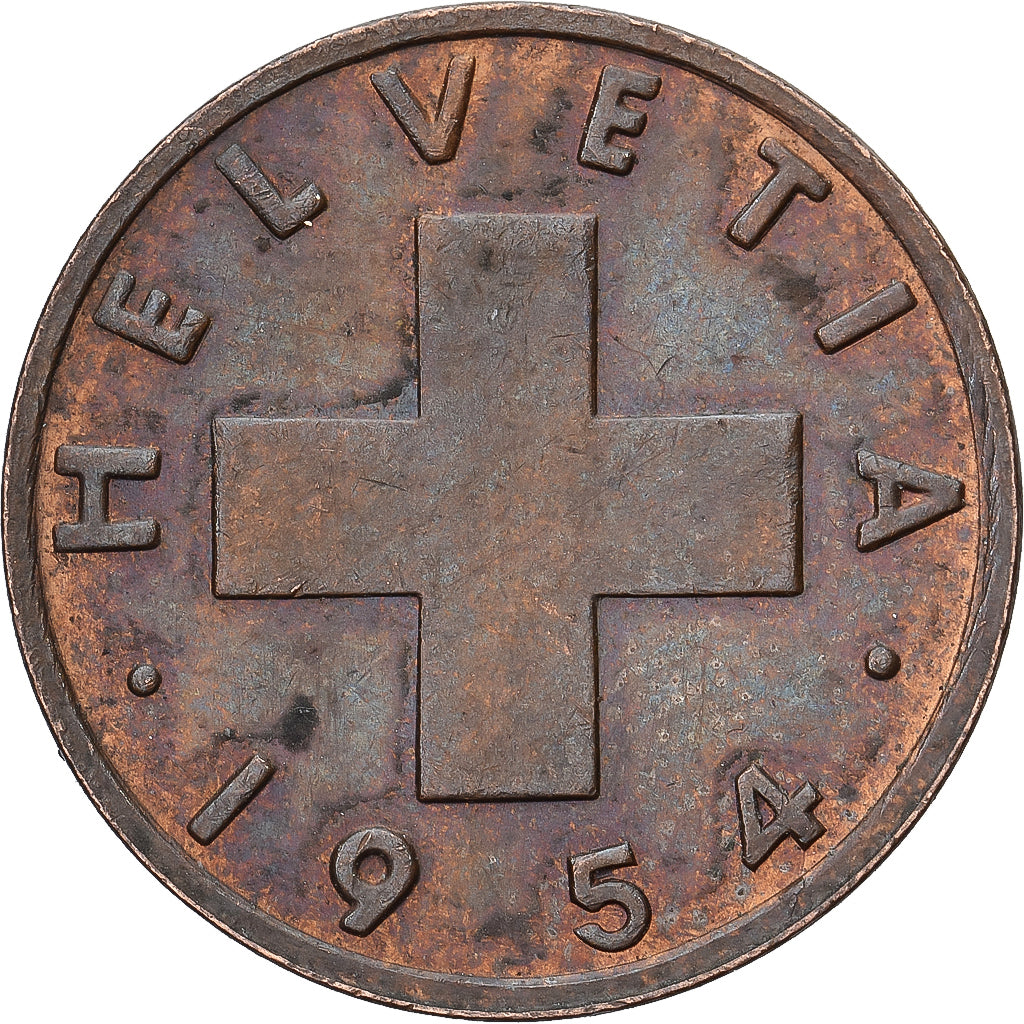 Suisse, Rappen, 1954, Bern, Bronze, TTB+, KM:46