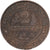 Francia, 2 Centimes, Cérès, 1878, Paris, Petit A, Bronzo, BB+, Gadoury:105
