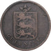 Guernsey, 4 Doubles, 1830, Koper, FR, KM:2