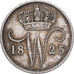Netherlands, William I, 10 Cents, 1825, Brussels, Silver, EF(40-45), KM:53