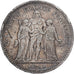 France, 5 Francs, Hercule, 1875, Paris, Petit A, Silver, EF(40-45)