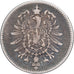 German Empire, Wilhelm I, Mark, 1875, Karlsruhe, Silver, VF(30-35), KM:7