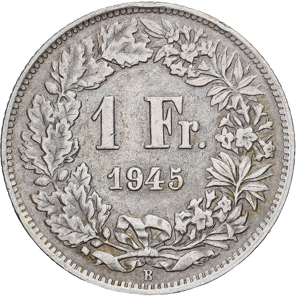 Suisse, Franc, 1945, Bern, Argent, TTB+, KM:24