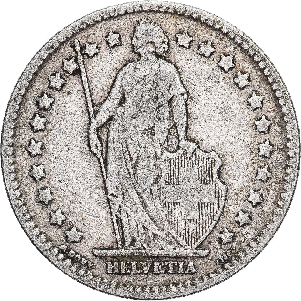 Suisse, Franc, 1916, Bern, Argent, TB+, KM:24