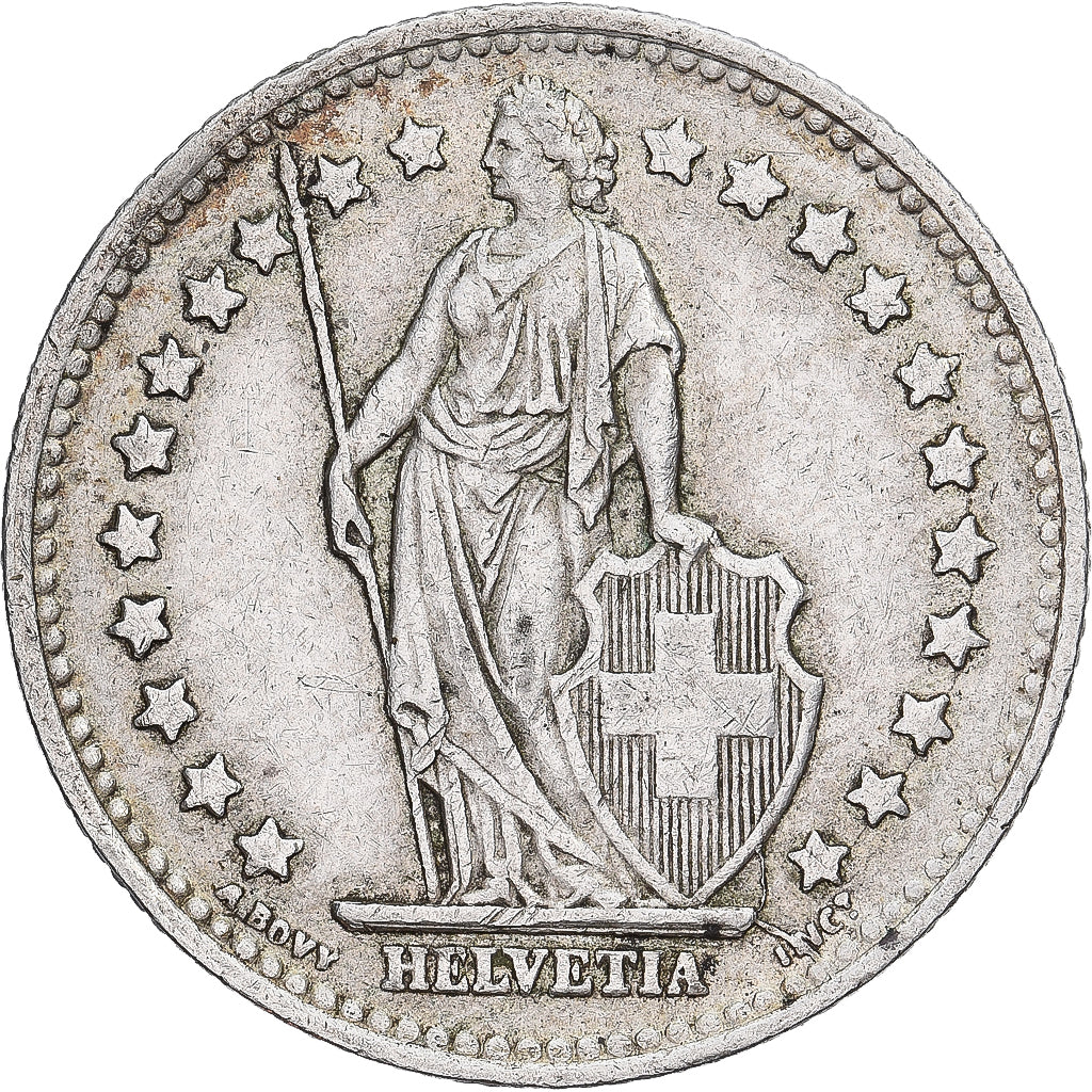 Suisse, Franc, 1945, Bern, Argent, TTB+, KM:24