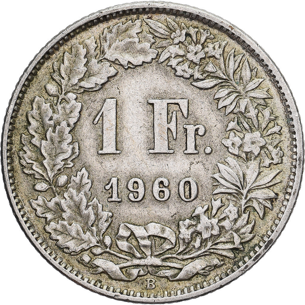 Suisse, Franc, 1960, Bern, Argent, TTB+, KM:24