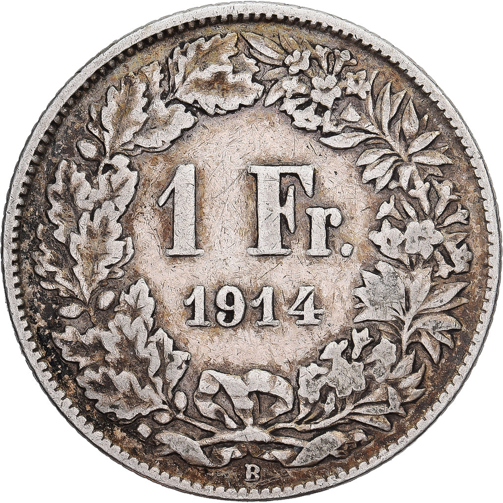 Suisse, Franc, 1914, Bern, Argent, TB+, KM:24