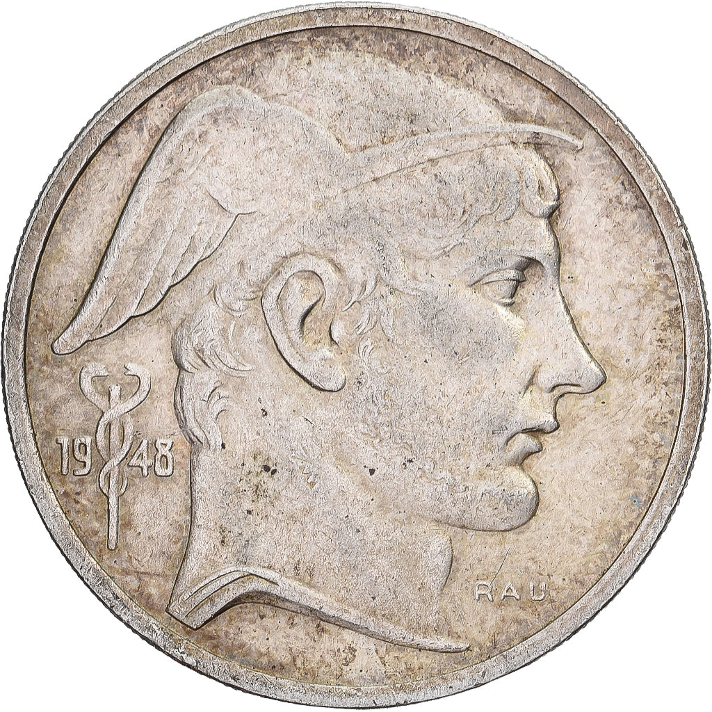 België, Régence Prince Charles, 50 Francs, 50 Frank, 1948, Brussels, Zilver