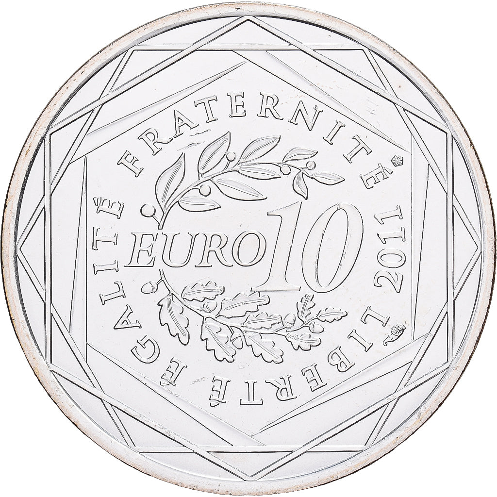 Francia, 10 Euro, Guadeloupe, 2011, Monnaie de Paris, Plata, EBC, Gadoury:eu