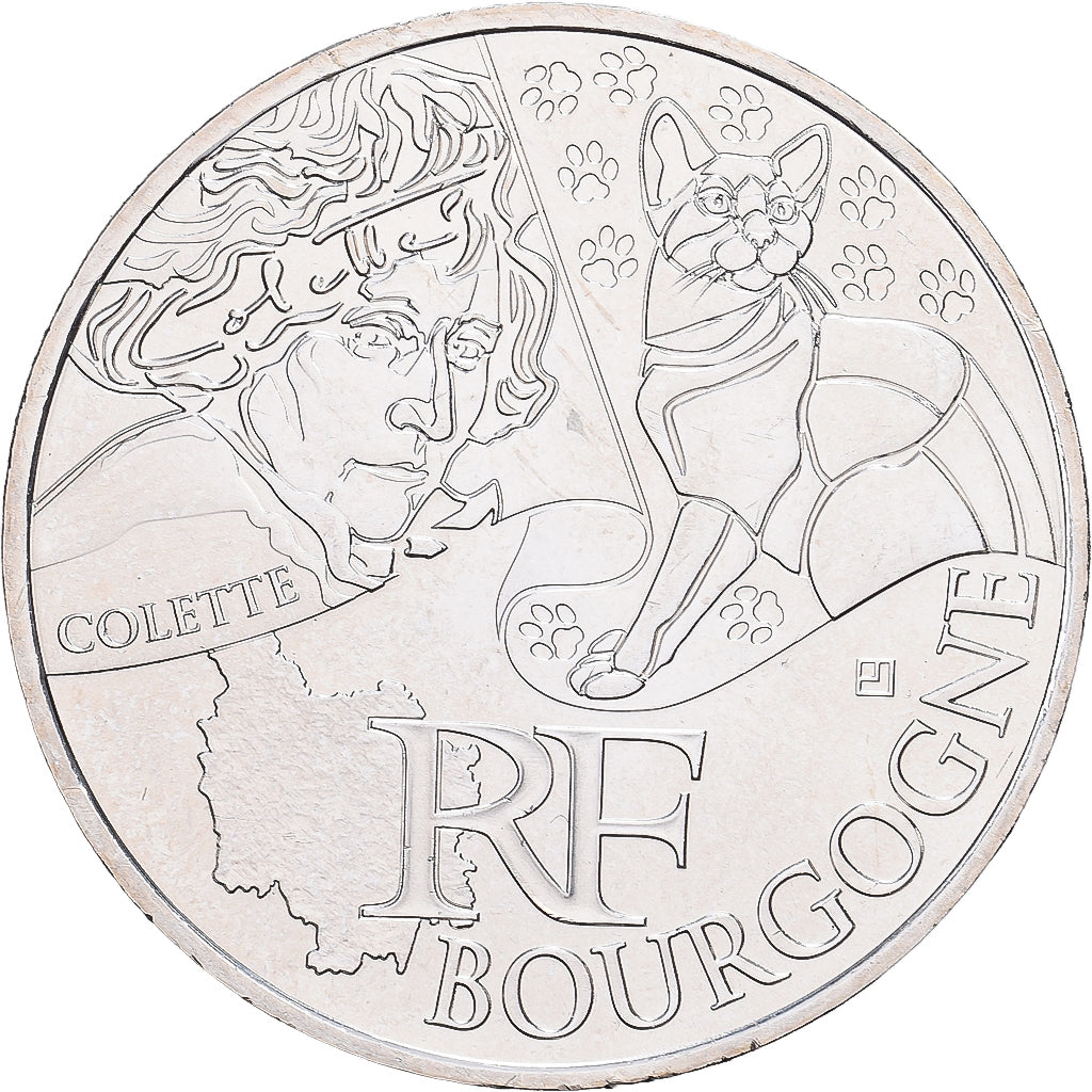 Frankreich, 10 Euro, Bourgogne, 2012, Monnaie de Paris, Silber, VZ