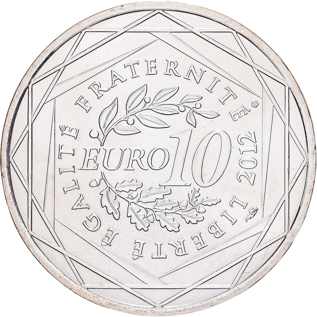 Frankreich, 10 Euro, Bourgogne, 2012, Monnaie de Paris, Silber, VZ