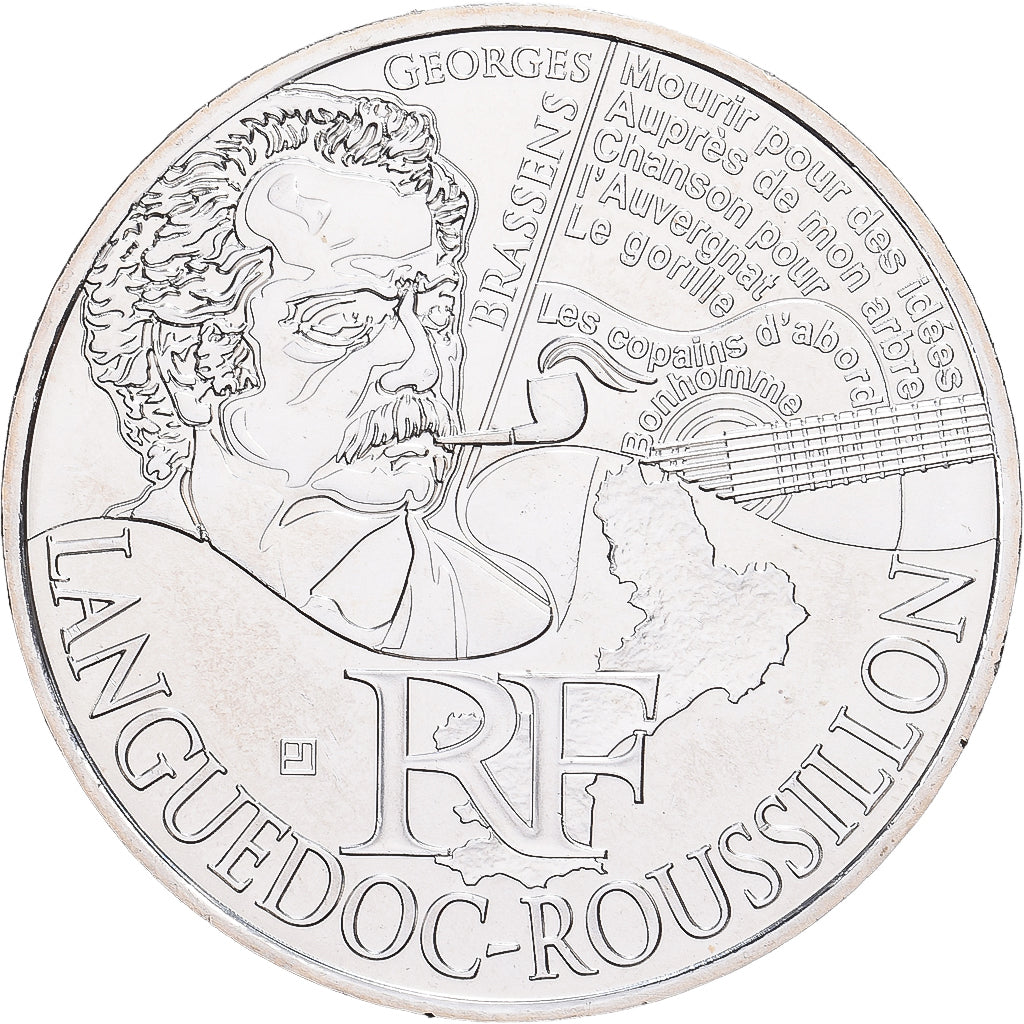 France, 10 Euro, Languedoc-Roussillon, 2012, Paris, Argent, SUP, Gadoury:EU514