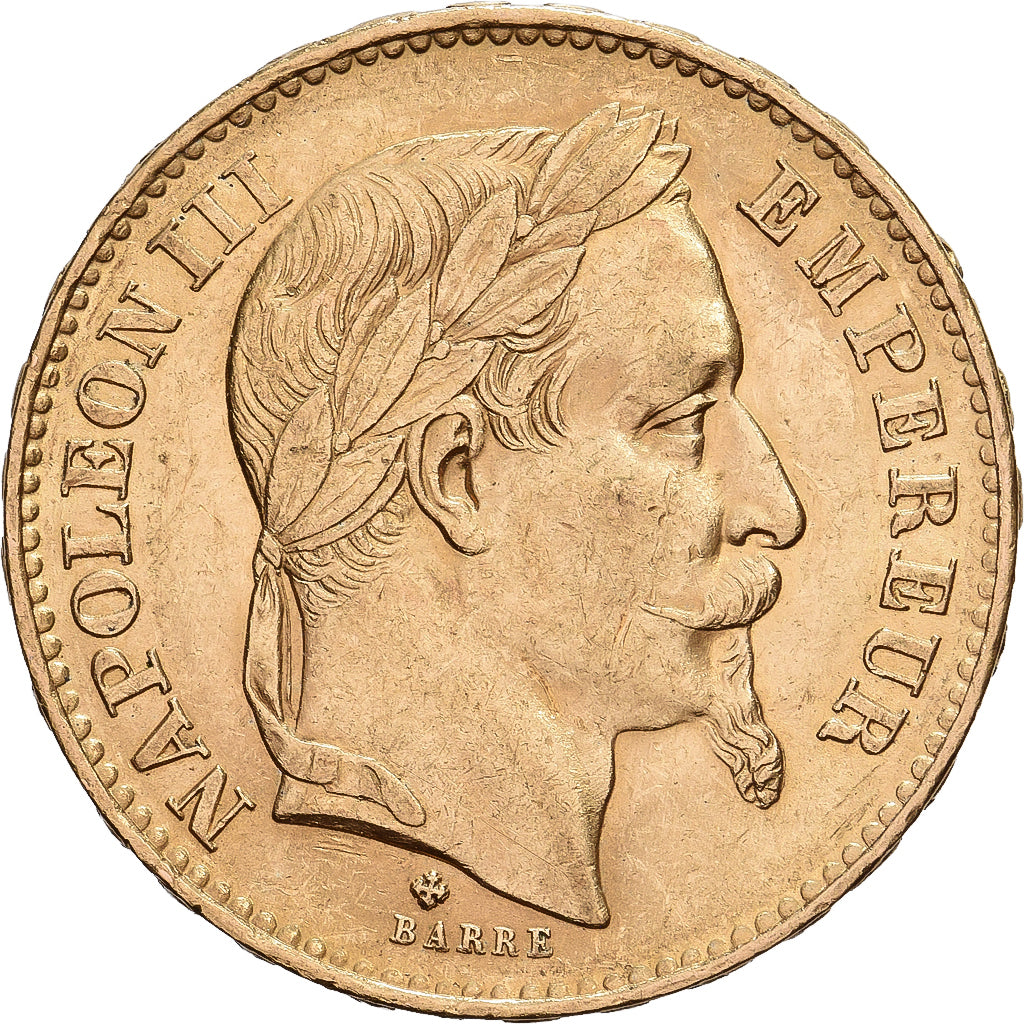 France, Napoléon III, 20 Francs, 1868, Strasbourg, Or, TTB+, Gadoury:1062