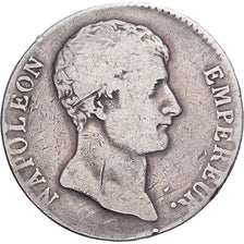 França, Napoleon I, 5 Francs, An 12 (1804), Toulouse, Prata, VF(30-35)